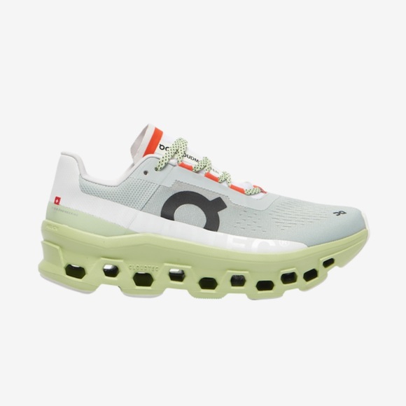 On Running Shoes - On Cloudmonster, Glacier/Meadow, size 8.5, NWT